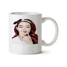 Lana Del Rey 01 İki Tarafı Baskılı Kupa Bardak Çok Renkli
