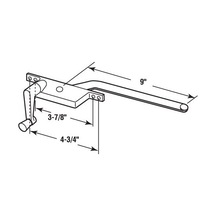 Products H 3514 Sol El Kare Stil Kanatlı Operatör 22,86 Cm L, Alüminyum, Quot 0 - 10 CM