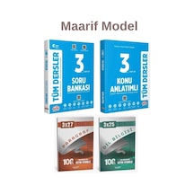 Editör Maarif Model 3. Sınıf Tüm Dersler Konu Anlatımlı Soru Bankası Anka Deneme 4 Lü Set