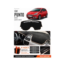 Fıat Punto Evo 2015-2021 Uyumlu Torpido Koruma, Torpido Örtüsü, Torpido Kılıfı - Siyah Bej