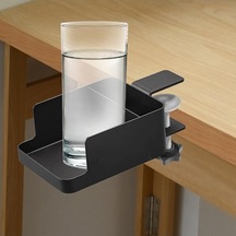 Trendooze Masa Kupası Tutucu Siyah - Uzay Tasarrufu Ofis Aksesuari Siyah