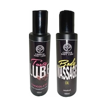 Cobeco Chocolate Tasty Lube&body Massage Oil Çikolata Aromalı 100ml Ve Vücut Yağı 100ml