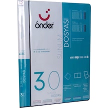 Önder Katalog Sunum Dosyası Pp Ön Cepli 30 Lu Siyah 1230-3 Çok Renkli