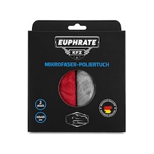 Euphrate Kfz 2'li Mikrofiber Temizlik Bezi 40x40 Cm Araç, Cam, Ev Ve Hassas Yüzeyler İçin Yüksek Emici Mikrofiber Bez Gri & Kırmızı Belirtilmemiş