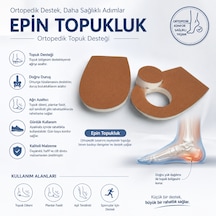 Ortopedik Epin Topukluk Topuk Dikeni Ve Plantar Fasiit İçin Destekleyici Topuk Pedi 1 Çift