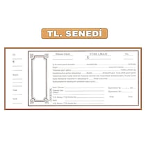 Türk Lirası Senet Karnesi 20.yaprak
