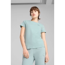 Puma Kadın Ess Elevated Kısa Kol T-shirt - 69089467 Mavi