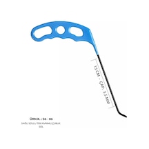 15 Cm 3.5 Mm Çap Sağlı Sollu Tek Kıvrımlı Sol Boyasız Göçük Düzeltme Çubuğu, Pdr Çubuk - S6-06