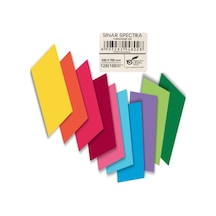 Sınar Fon Kartonu 100 Lü 50x70 120 Gr Turkuaz 220 Çok Renkli