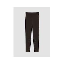 LC Waikiki Alıta Cıty Farkıyla Koor Sport Kahverengi İnterlok Düz Süper Skinny & Ekstra Dar Kadın Spor Tayt Kahverengi - 924429778 Kahverengi