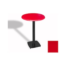 Bistro Masa Tokyo Esb - Werzalit, Wermodin Ve Allzalit Tabla 70 Cm Çap - Kırmızı Çok Renkli