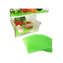 Buzdolabı Sebzelik Çekmece Mati, Nem Önleyici, Yeşil, Kesilebilir 4 Lü Set