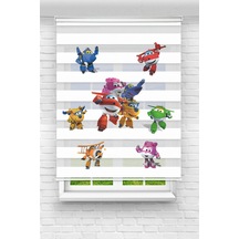 Perdeoutlet38 Baskılı Renkli Uçaklar Dijital Baskılı Zebra Perde-cocuk Odası-stor Perde Model:tycdd5de57b93d147186b0d00 Çok Renkli