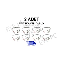 Yüksek   Sağlam Montaj Malzemesi Bnc Power Kablo 8 Adet