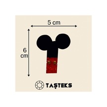 Taşlı Ütülenebilen Veya Sticker Olarak Kullanılabilen ' Mickey I ' Harfi