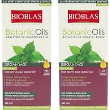 Bioblas Botanic Oils Şampuan Isırgan Yağı İnce Telli & Zayıf Saçlar İçin Şampuan 360 Ml X 2 Adet Beyaz