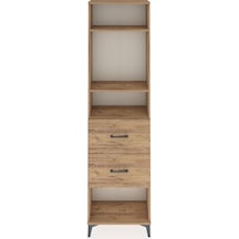 Arges Dolap 3 Raflı 2 Çekmeceli 60x30x221 Çam-çam Çam
