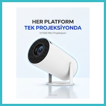Bezos Hy300 Mini Projeksiyon 4k Destekli Android Wifi Bluetooth Dfnbez