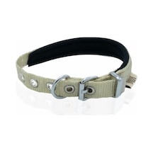 Softlu Köpek Boyun Tasması 1,5 Cm X 30 Cm Haki Çok Renkli