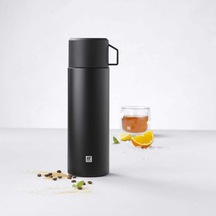 Zwilling Termos, Entegre Fincan, Termos Sürahi, Çift Duvarlı Yalıtım, 1 Litre, Siyah Diğer