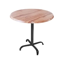 Bey Mobilya 532009821 Indigo Werzalit Yuvarlak Mutfak Masası 90 CM Çap Esb - Siyah