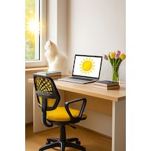 Ofis Koltuğu, Büro Koltuğu, Berjer ,çalışma Sandalyesi, Oyuncu Koltuğu, Ofis Sandalyesi Sarı