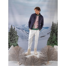 Lacivert Formunu Koruyan Regular Fit Mont 190553