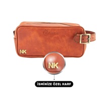 Twingold Kişiye Özel Deri Dopp Kit Kişisel Bakım Ve Seyehat Çantası - Tobacco Çok Renkli Twingold Kişiye Özel Deri Dopp Kit Kişisel Bakım Ve Seyehat Çantası - Tobacco Çok Renkli