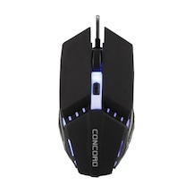Concord C-21 Kablolu 2400 DPI RGB 4 Tuşlu Işıklı Oyuncu Mouse Fare
