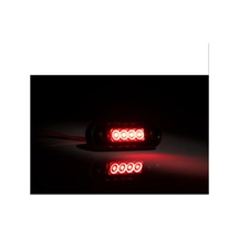 Frıstom 12v-36v Parmak Lamba 4-ledli Kablolu Koyu Kırmızı 85 28 Mm