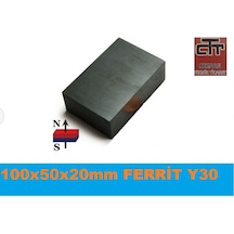 Miknatis Büyük Blok Y30 Güçlendirilmiş Ferrit 100X50X20Mm Miknatis Büyük Blok Y30 Güçlendirilmiş Ferrit 100X50X20Mm