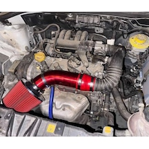 Fiat Egea 1.4 Benzinli Krom Borulu Spor Açık Hava Filtre Seti -boru Çapı 7,6cm-uzunluk 23cm