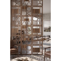 Lazer Kesim Paravan, Ahşap Separatör, Oda 4'lü Panel Levha Model11 40 X 40 Cm