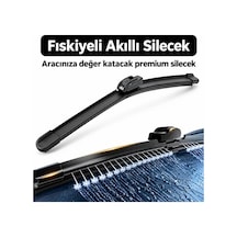 Dacia Sandero Silecek 2021 2026 Uyumlu Maybach Tipi Akıllı Su Fıskiyeli Silecek Seti Ön Takım