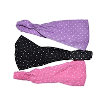 Lastikli Paraşüt Puantiyeli Bandana Seti Çok Renkli