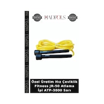 Özel Üretim Hız Çeviklik Fitness Jr-50 Atlama İpi Atp-3000 Sarı