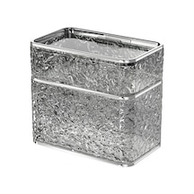 Sones Banyo Delinmeyen Mendil Düzenleyici Ev Tipi Duvara Monte Mendil Kutusu, Renk: Şeffaf Gri Çift Katmanlı Diğer