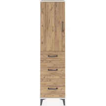 Arges Dolap 3 Raflı 3 Çekmeceli Tek Kapaklı 44x30x182 Aytaşı-çam Aytaşı