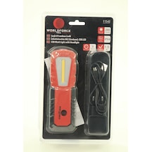 Worldforce 11542 240LM 2200Mah 3.7V Cob LED Fener Kırmızı - Siyah