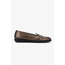Valmenti Kadın Kahverengi Hakiki Deri Loafer Ayakkabı 611 E1712-06 Bn Ayk Sk25-26 Marrone Pearl Kahverengi
