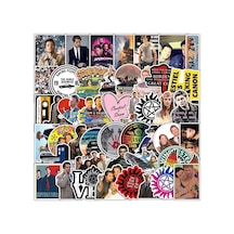 Supernatural Dizisi Seri 1 Macbook Notebook Tablet Telefon Ajanda Laptop Defter Sticker Seti Çok Renkli
