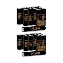 A174 Ultra Alkalin 12'li Paket Lr03 1.5v Aaa İnce Kalem Pil + 12'li Paket Lr6 1.5v Aa Kalem Pil