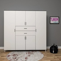 Zebra Gardırop Mdf Siyah