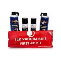 Lastik Tamir Kiti , Araç İçi Klima Koku Giderici & Yanmaz Örtülü İlk Yardım Seti