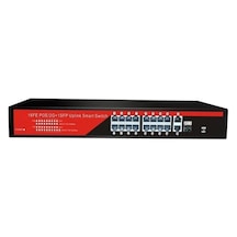 Ez-16psf-sfp 16port 16fe+2ge+1sfp Gıgabıt Poe Swıtch 240w