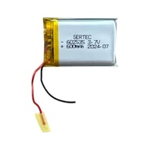 602535 3.7v 600 Mah Li-polymer Pil Devreli/1.5a