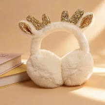 Primepickings Beyaz Renkli Yumuşak Noel Kulaklığı: Sıcak Tutar, Şık Tasarım