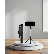 Kablosuz Bluetooth Selfie Çubuğu, 360 Dönebilir Başlıklı, Taşınabilir