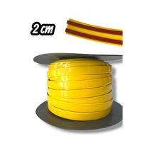 2 Cm Sarı Krom Yapıştırma Şerit 10 Metre Esnek Kendinden Yapışkanlı Dekoratif Krom Kaplama Araç, Mobilya Ve Ev Dekor