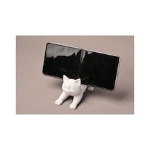 Kedi Tasarımlı Telefon Standı Masaüstü Telefon Tutucu